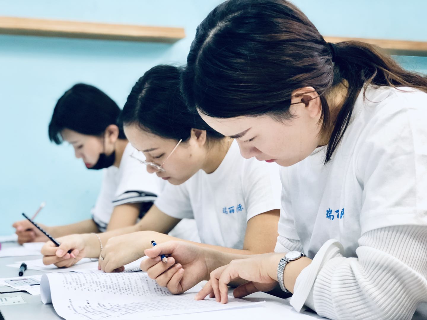 郴州瑞丽化妆学校第13期培训现场